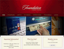 Tablet Screenshot of foundationcreditunion.com